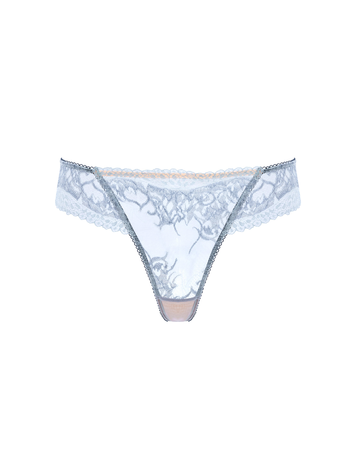 Ondine lace thong, flat lay