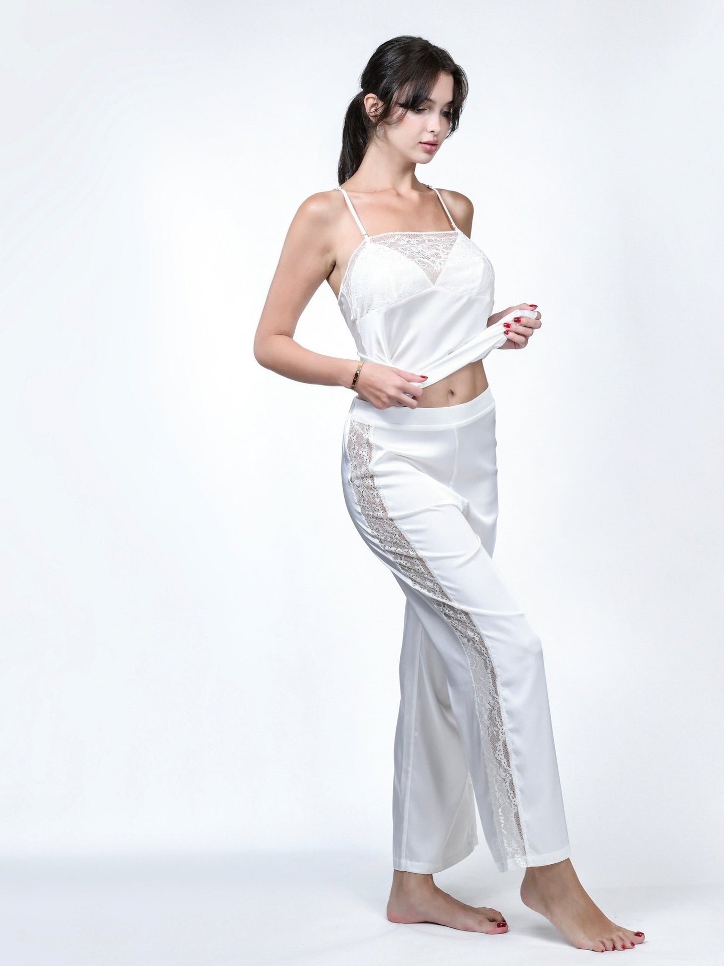 Denise Silk Pants (Long) - Sugar8 Studio