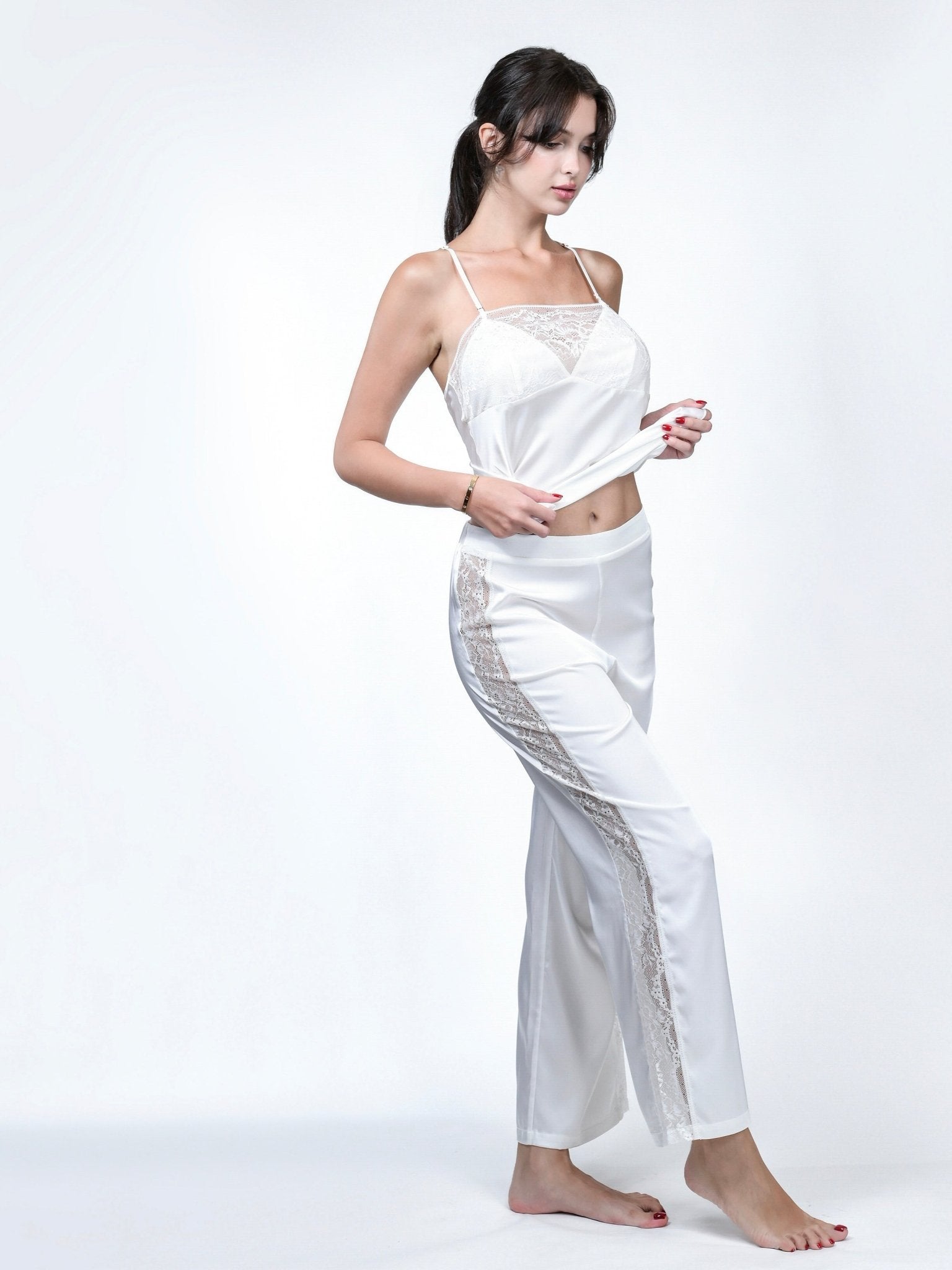 Denise Silk Pants (Long) - Sugar8 Studio